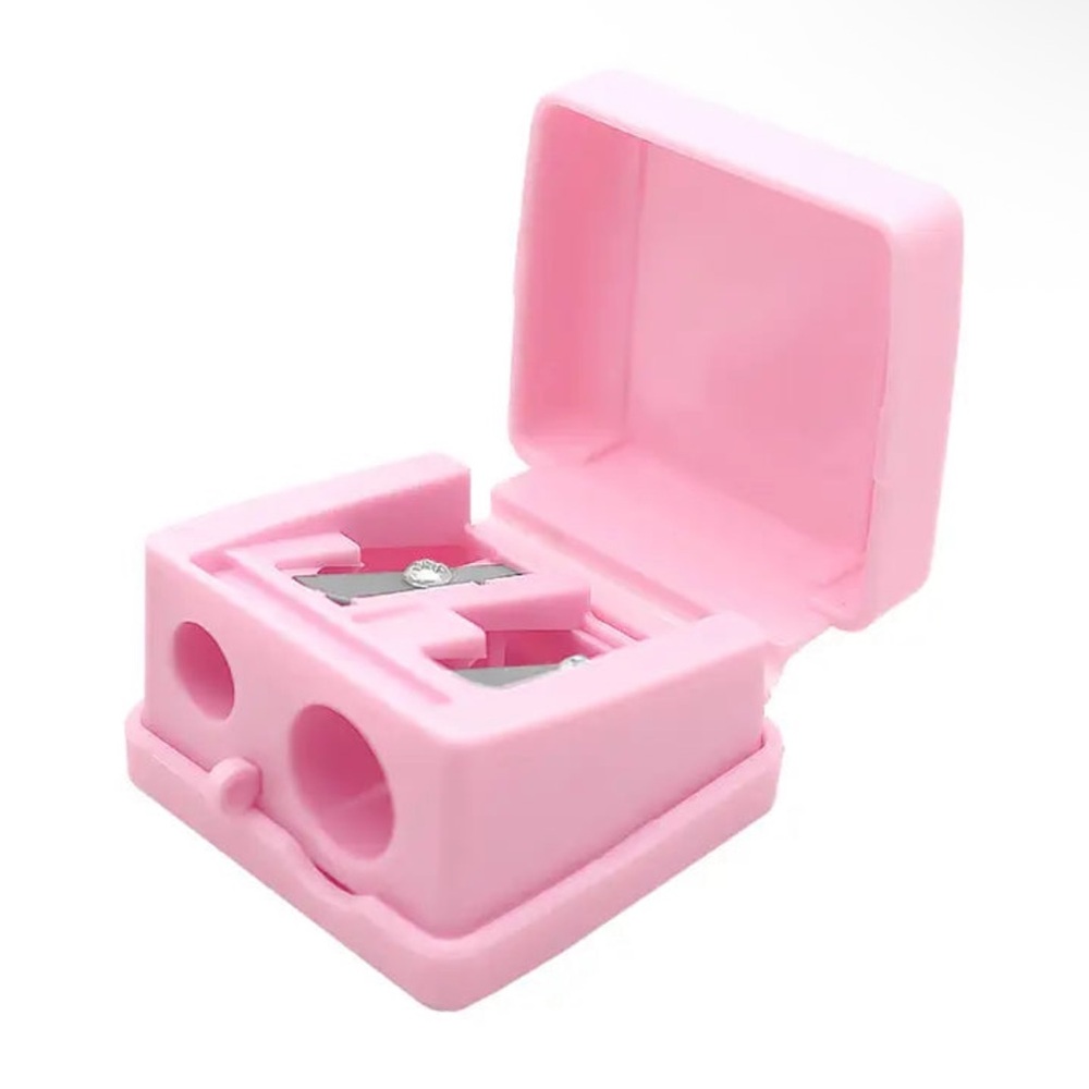 New Beauty Creations Universal Dual Blade Pink Pencil Sharpener